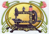 Art Nouveau Sewing Machine with Flowers