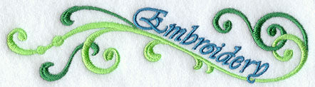 Embroidery Swirls and Curls