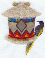 East African Birdhouse with Golden-winged Sunbird