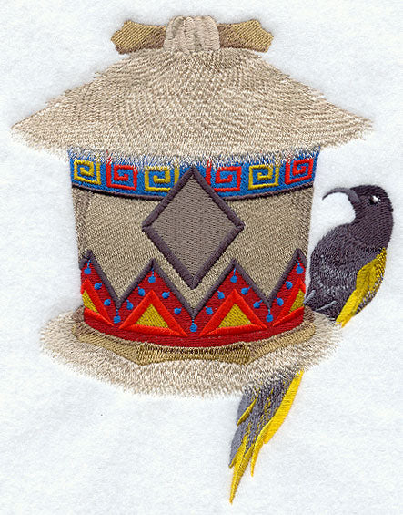 East African Birdhouse with Golden-winged Sunbird