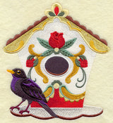 Rosnaling Birdhouse with Eurasian Blackbird