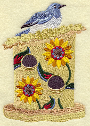 Mexican Birdhouse with Mexican Jay