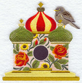 Russian Birdhouse with Pale Thrush