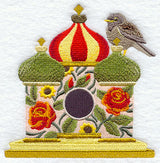 Russian Birdhouse with Pale Thrush