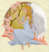 Art Nouveau Praying Angel Circle