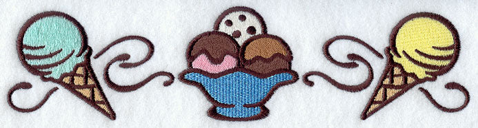 Delectable Ice Cream Border