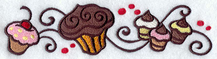 Delectable Cupcake Border