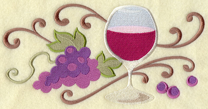 Whimsical Wine Rectangle