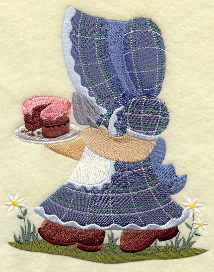 Sunbonnet Sue with Cake