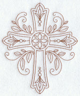 Ornate Cross (Redwork)