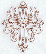 Ornate Cross (Redwork)