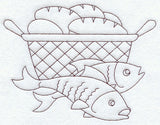 Loaves and Fishes (Redwork)