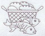 Loaves and Fishes (Redwork)