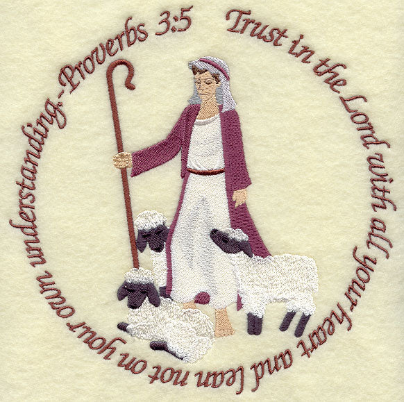 Proverbs 3:5 - Shepherd and Flock