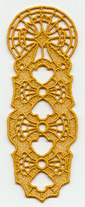 Church Window Bookmark (Add Ribbon) (Lace)