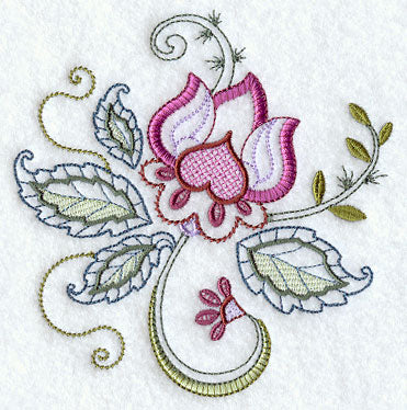 Vintage Jacobean Flower 1