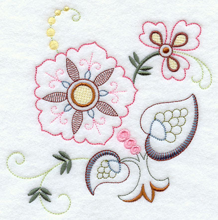Vintage Jacobean Flower 2