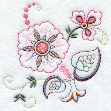 Vintage Jacobean Flower 2