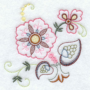 Vintage Jacobean Flower 2