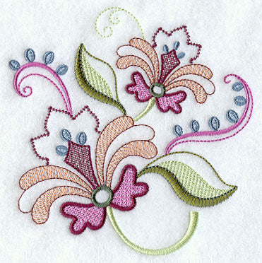 Vintage Jacobean Flower 6