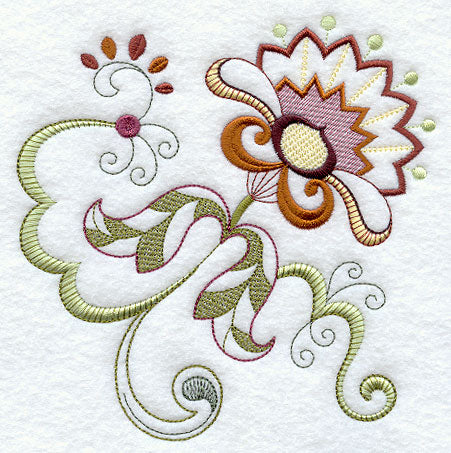 Vintage Jacobean Flower 7