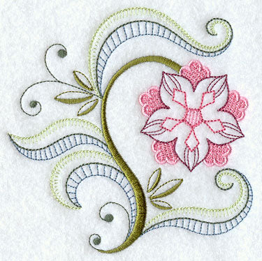 Vintage Jacobean Flower 9