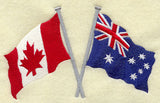 Canadian & Australian Paired Flags