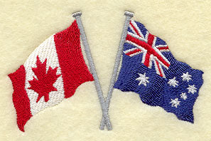 Canadian & Australian Paired Flags