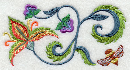 Jubilant Jacobean Bloom Rectangle 1