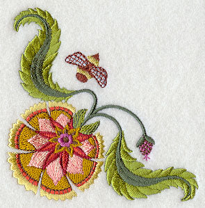 Jubilant Jacobean Bloom Corner 1