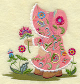 Sunbonnet Sue with Jacobean Flowers