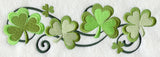 Swirling Shamrocks Border