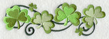 Swirling Shamrocks Border