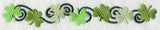 Swirling Shamrocks Thin Border