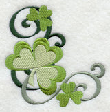 Swirling Shamrocks Corner