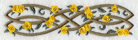 Celtic Roses Thin Border