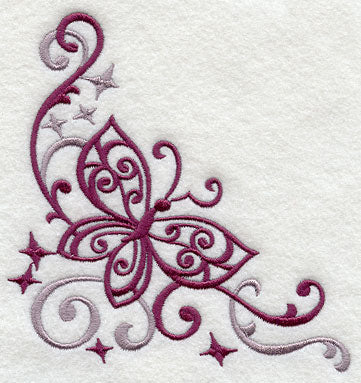 Fluttering Filigree Corner