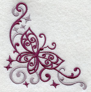 Fluttering Filigree Corner