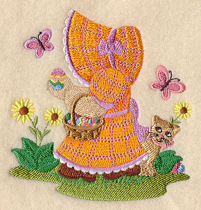 Egg Hunt Sunbonnet Sue