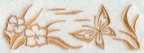 Woodcut Butterfly Border