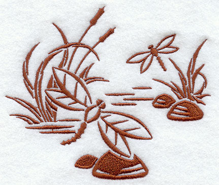 Woodcut Dragonfly 2