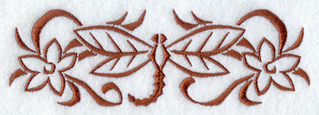 Woodcut Dragonfly Border