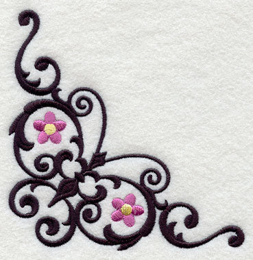 Wrought Iron Spring Corner