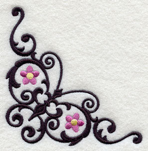 Wrought Iron Spring Corner