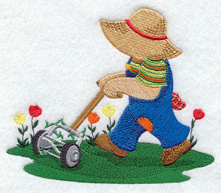 Lawn Mowing Fisherman Fred