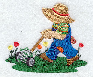 Lawn Mowing Fisherman Fred