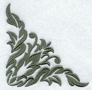 Dainty Floral Damask Corner