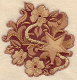 Leather Tooling Star and Flowers