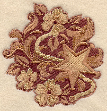 Leather Tooling Star and Flowers