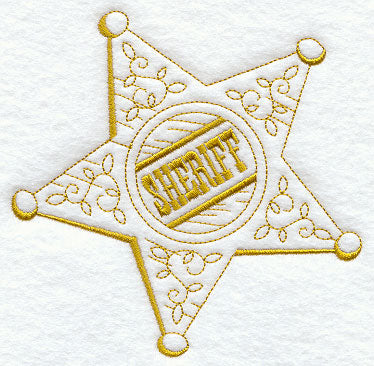 Old West Quick-Stitch Sheriff's Badge